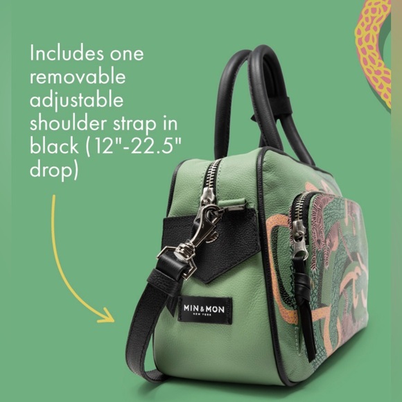 Min & Mon medium Marino crossbody bag snake and tiger print - Picture 8 of 9